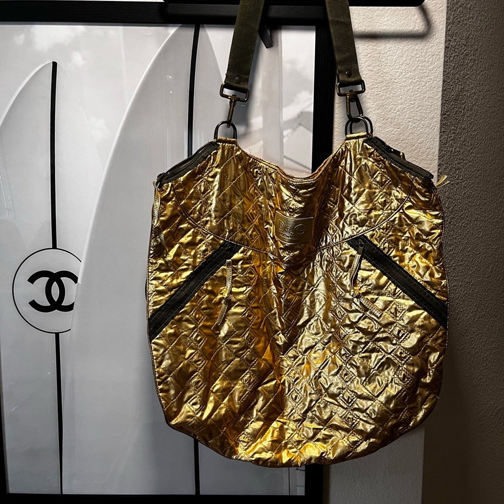 Dolce & Gabbana RARE Y2K metallic oversized bag